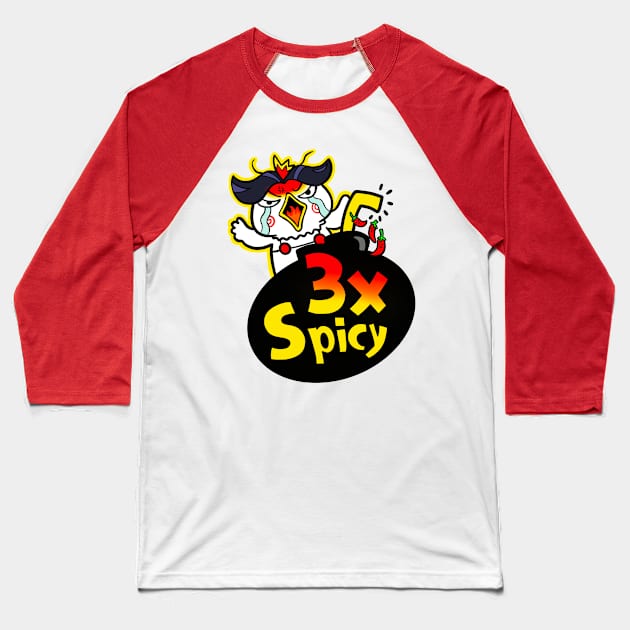 Spicy Chicken Baseball T-Shirt by Sketchy